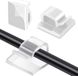 Unyqoos® Set van 60 transparante, zelfklevende kabelhouders