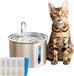 Oneisall Drinkfontein Kat en Hond - PWF-001 - 2 liter - Zilver