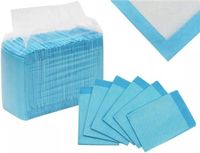 Isotrade Wegwerp onderleggers superabsorberend Blauw 60x45 cm 50 stuks