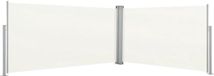 vidaXL Windscherm uittrekbaar 160x600 cm crème