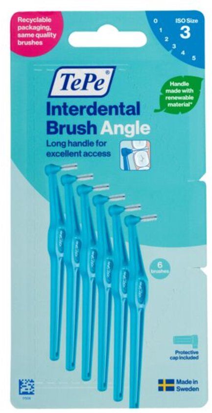 TePe Angle Interdentale Ragers Blauw ISO maat 4 – 0,6 mm (6 stuks)