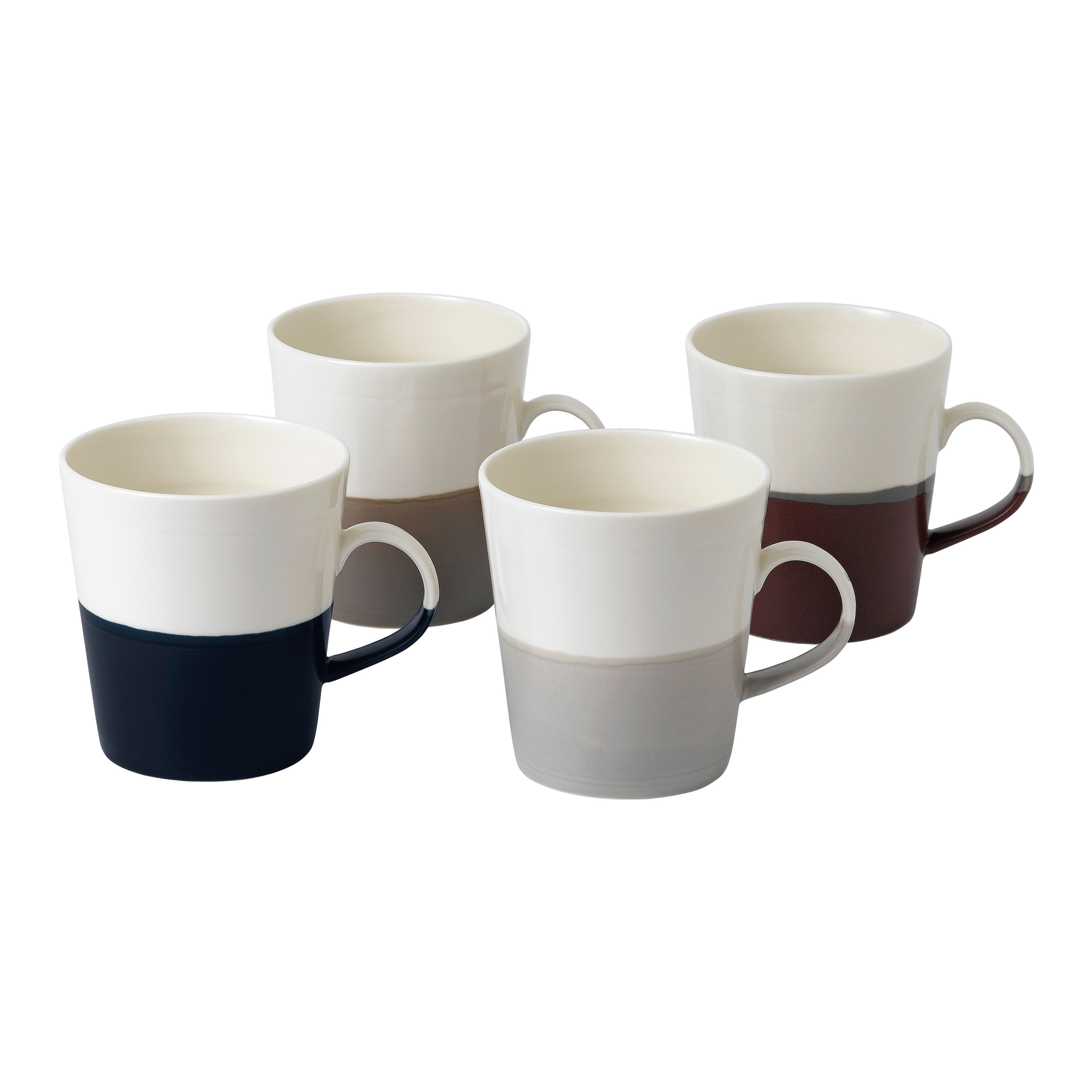 Royal Doulton Coffee Studio grote mok - set van 4