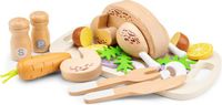 New Woet® Houten 'Gebraden Kip' met Groenten Speelgoedset