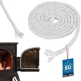 KOTARBAU® Cordon d'étanchéité en fibre de verre résistant au feu, 8 x 8 mm, étanchéité de cheminée, étanchéité de poêle, 2 m