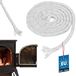 KOTARBAU® Cordon d'étanchéité en fibre de verre résistant au feu, 8 x 8 mm, étanchéité de cheminée, étanchéité de poêle, 2 m