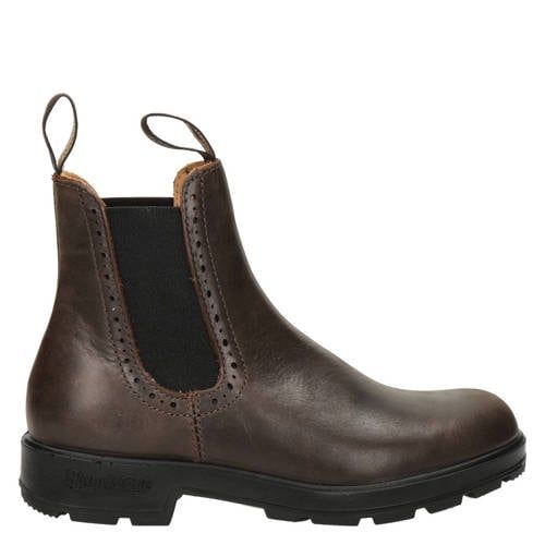 BLUNDSTONE Original High Top leren chelsea boots donkerbruin