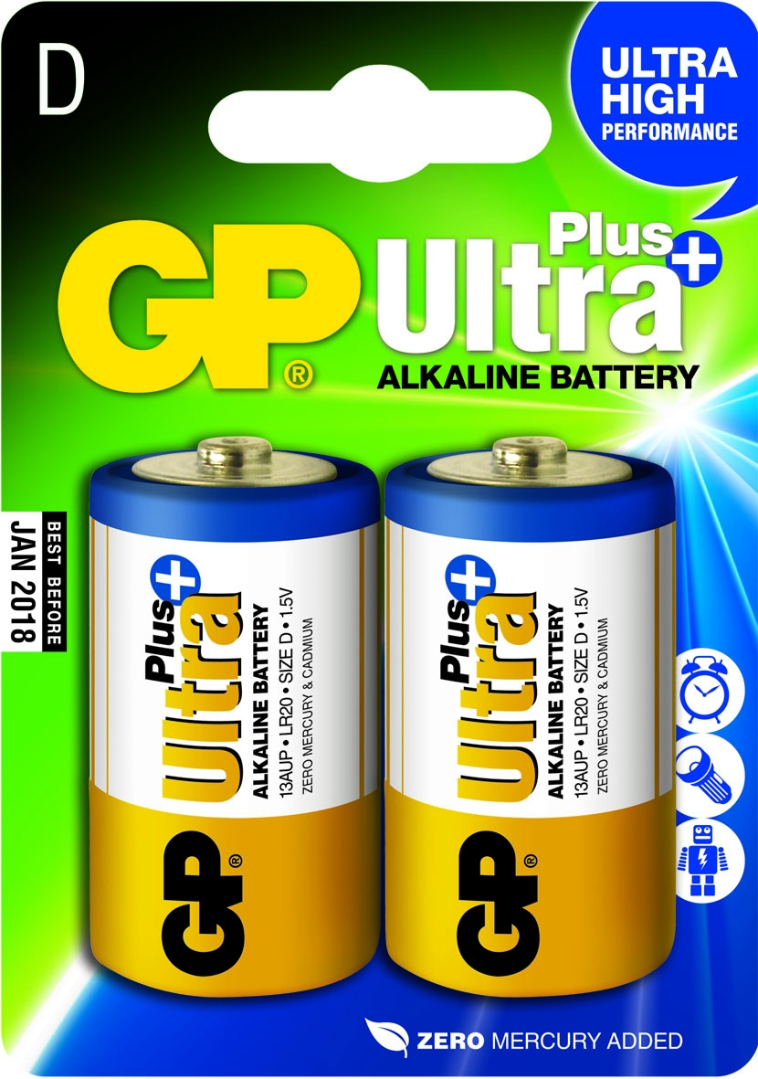 GP Batteries Ultra Plus Alkaline D