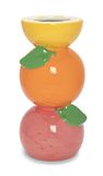 ban.do Decoratieve Keramische Vaas, Unieke Huis/Keuken/Kantoor Accent Decor, Gestapelde Citrus