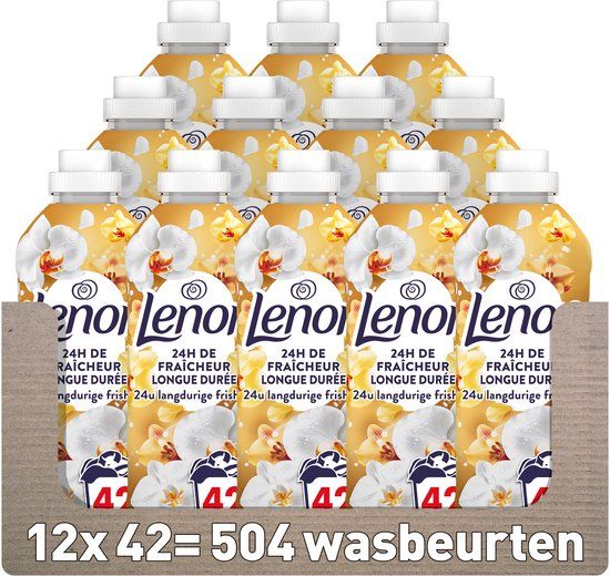 Lenor Wasverzachter - Amber & Orchidee - 12 x 42 Wasbeurten