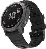 By Qubix Qubix - Siliconen bandje - Zwart - 26mm Quickfit - Geschikt voor Garmin Fenix 8 / 8 Pro - 51mm