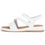 Gabor Dames Platte Sandalen Imitatieleer Klittenband Breed 82.733.50