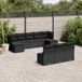 Maison Exclusive - Ensemble de jardin pour le jardin, composé de 10 pièces avec coussins, en polyrotin noir