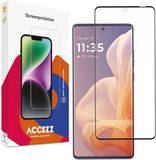 Accezz Screen Protector - Gehard Glas Full Cover - Geschikt voor Motorola Moto G85