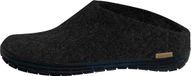 glerups Dames en Heren pantoffels rubberen zool Schwarz