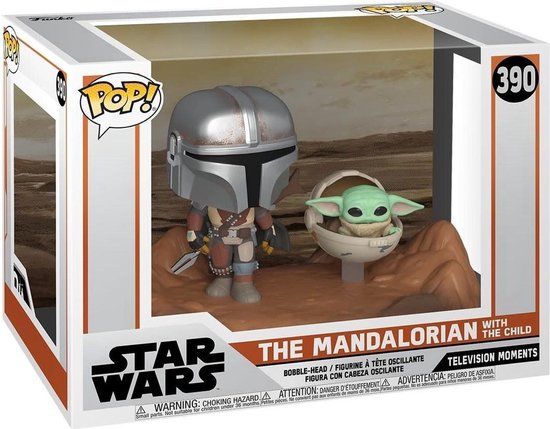 Funko Pop! Moment: Star Wars - The Mandalorian with The Child #390