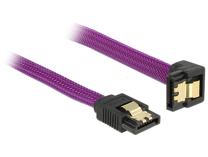 DeLOCK 83694 - Kabel - 0,2 m - Paars