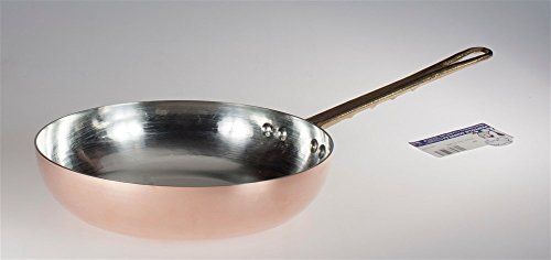Pentole Agnelli Pan Countersunk High - Tinned Copper - with Brass Tubular Handle