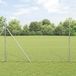 Mesh Zeshoekig Gaashek met Grondbevestiging 25 x 1,6 m Zilver
