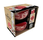 Un ramen à Tokyo: Coffret avec 2 bols à ramen en céramique, 2 paires de baguettes en céramique et 1 livre de recettes