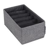 Bigso Box of Sweden Kleine lade-organizer, opbergdoos met 6 vakken, praktische ladebox voor de commode of de slaapkamer, ideaal voor kleinere voorwerpen, grijs