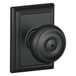 Schlage F40GEO622ADD Addison Collection Georgische privacyknop, mat zwart