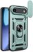 Techsuit Hoesje geschikt voor Apple iPhone Air - Camshield Back Cover - Groen