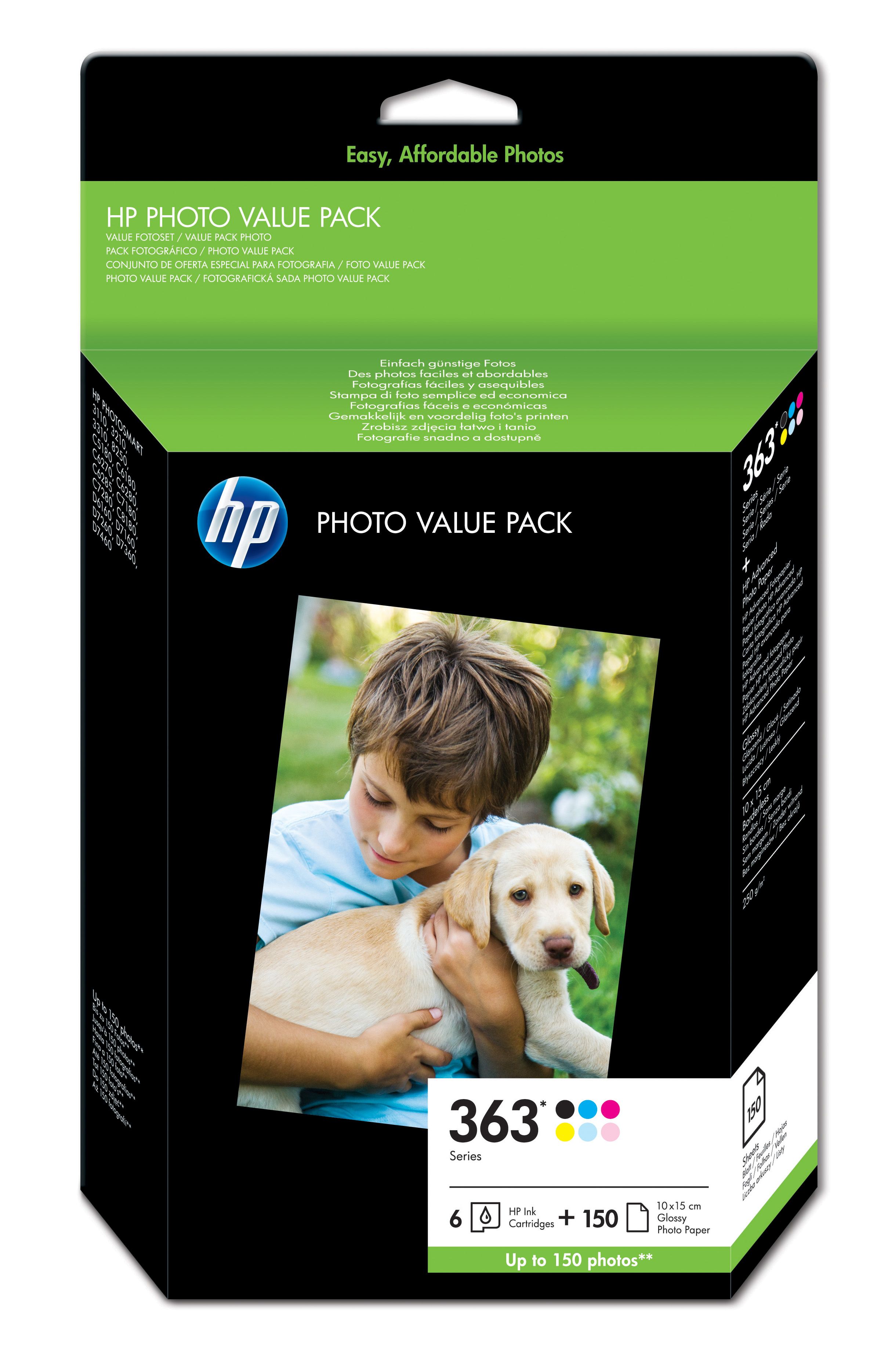 HP Value Pack Photo Series 363 - 150 Sheets / 10 x 15 cm