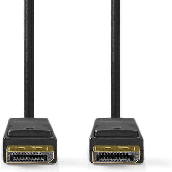 Nedis DisplayPort-kabel - DisplayPort Male - DisplayPort Male - 8K@60Hz - Vernikkeld - 3.00 m - Zwart