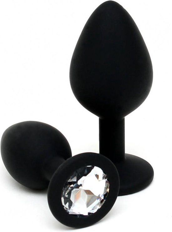 Rimba Buttplug Duo Set Siliconen Met Kristal