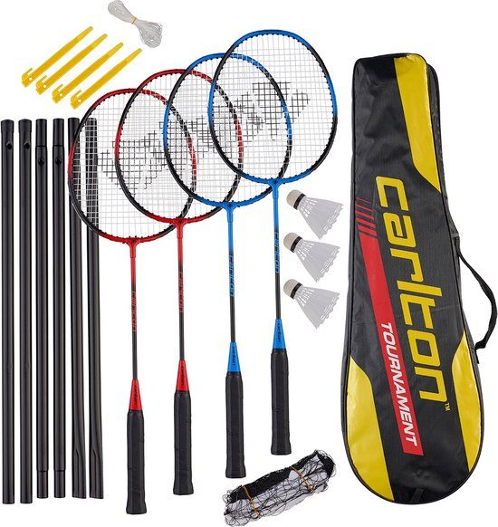 Carlton C BR TOURNAMENT 4 PLAYER SET G3 HO Unisex Badmintonracket