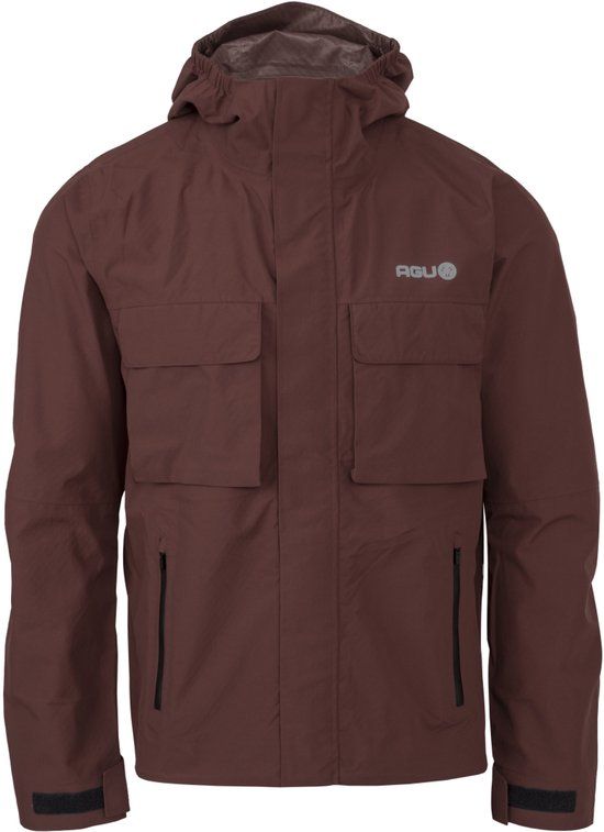 AGU City Cruiser Regenjas - Waterdicht en Ademend - Unisex - Dark Rose Brown - M