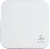 Jäger OPUS-KANTO IP44-set, zuiver wit met wip voor schakelaar + knop, 1