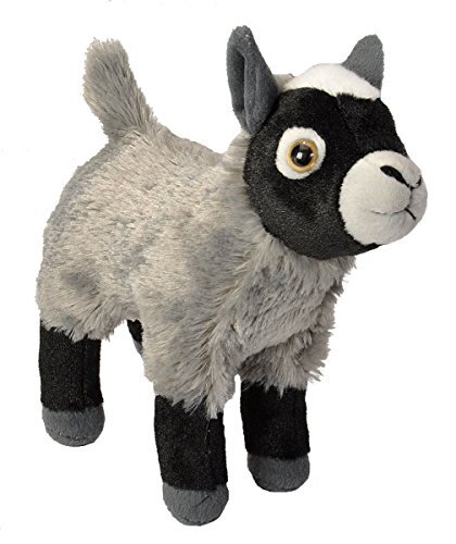 Wild Republic 18043 pluche geiten, Cuddlekins knuffeldier, pluche dier, 20 cm