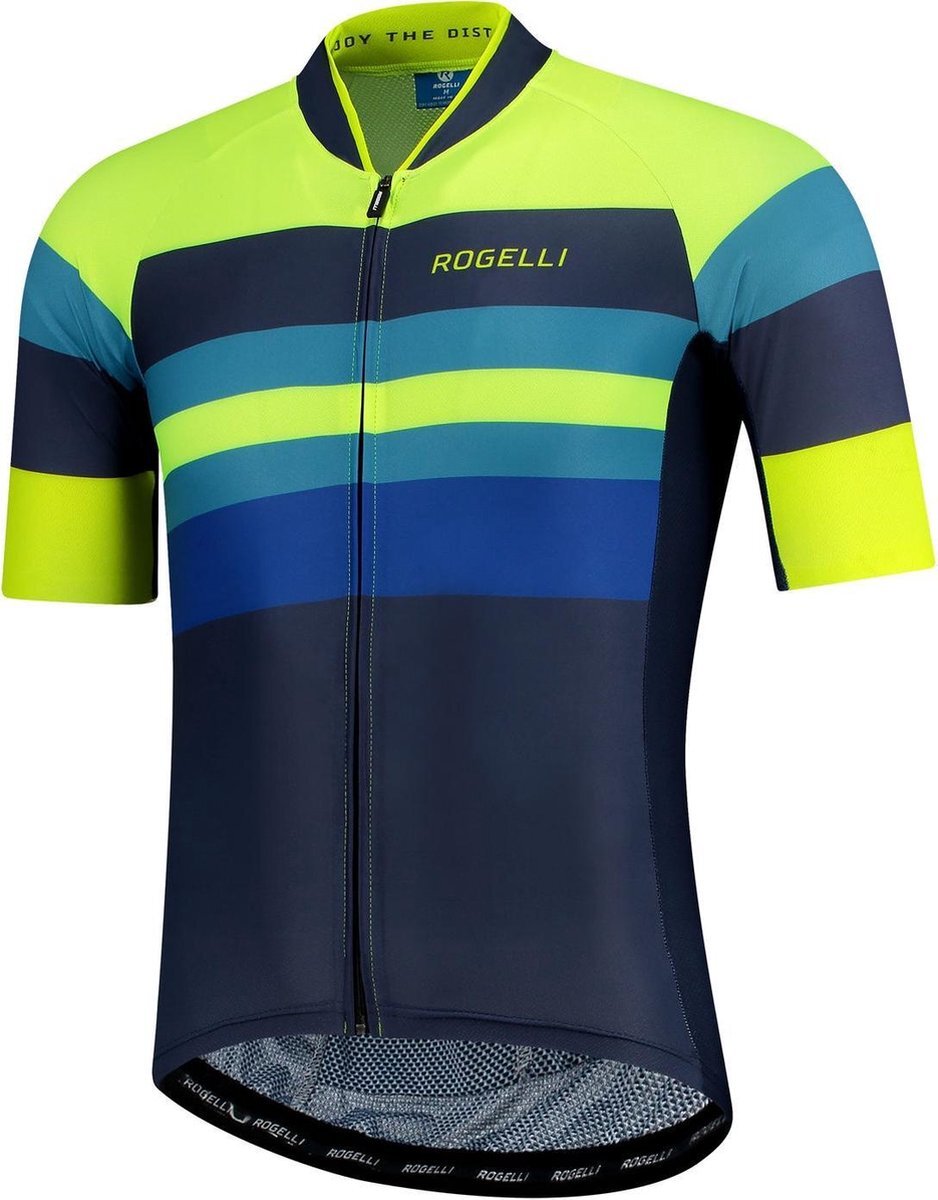 Rogelli Wielershirt KM Peak Blauw/Fluor M