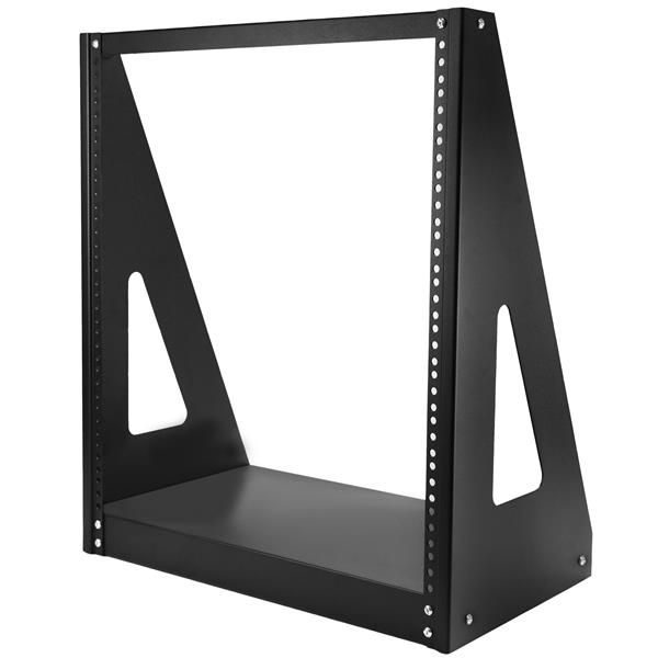 StarTech.com 12U Open Frame Server Rack - 2 Post - Black