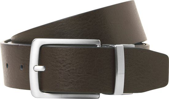 JACK & JONES JACRIO REVERSIBLE LEATHER BELT NOOS Zwart