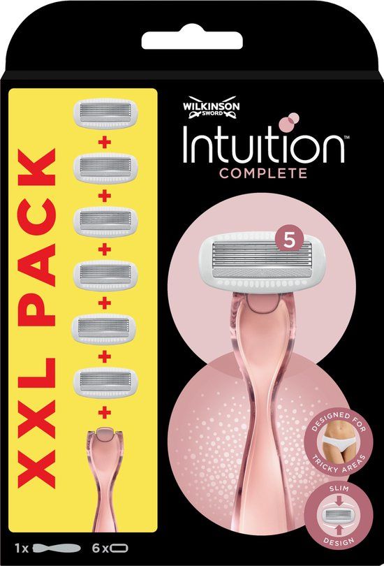 Wilkinson Sword Intuition Complete - Scheersysteem - Roze - Navulmesjes 6 stuks - Vrouwen