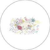 Bonateks Ronde digitaal bedrukte muismat, antislip onderkant, voor kantoor en thuis, diameter: 22 cm