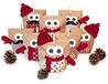 Knutselset "Christmas OWL RED" - 24 stuks