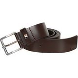BOSS Leren Riem Ther-Flag-E Sz35 Leather Belt W100 Dark Brown Donkerbruin