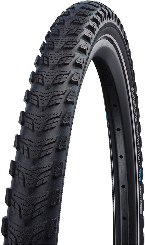 Schwalbe Marathon 365 Performance Line Fietsbanden, zwart/reflex, 28 x 1,75