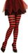 Widmann Finidi Carnaval verkleed panty - 1x - Gestreept/Strepen - rood/zwart - Dames - Heksen panty - 70 denier