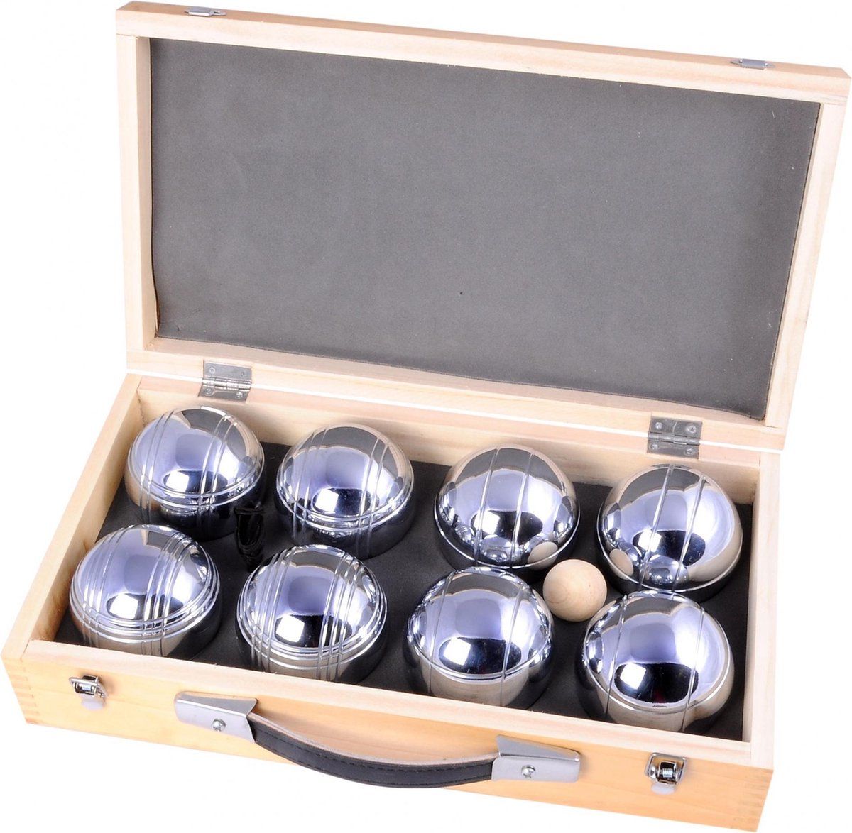 Engelhart Longfield Games Jeu De Boule 8 Ballen - In Houten Koffer