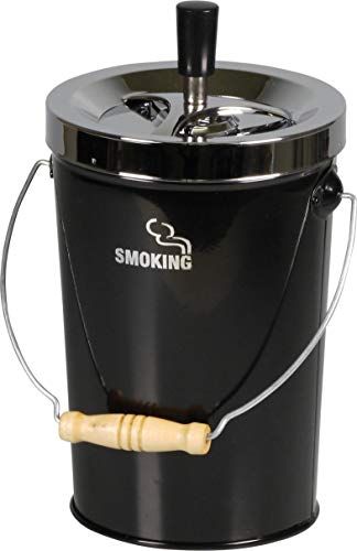 Lifestyle-Ambiente XXL roterende asbak smoking zwart-chroom