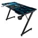 Subsonic - Ergonomisch gaming bureau met carbon afwerking en XXL Batman muismat voor gaming pc's - Officieel gelicentieerd - Zwart bovenblad en onderstel