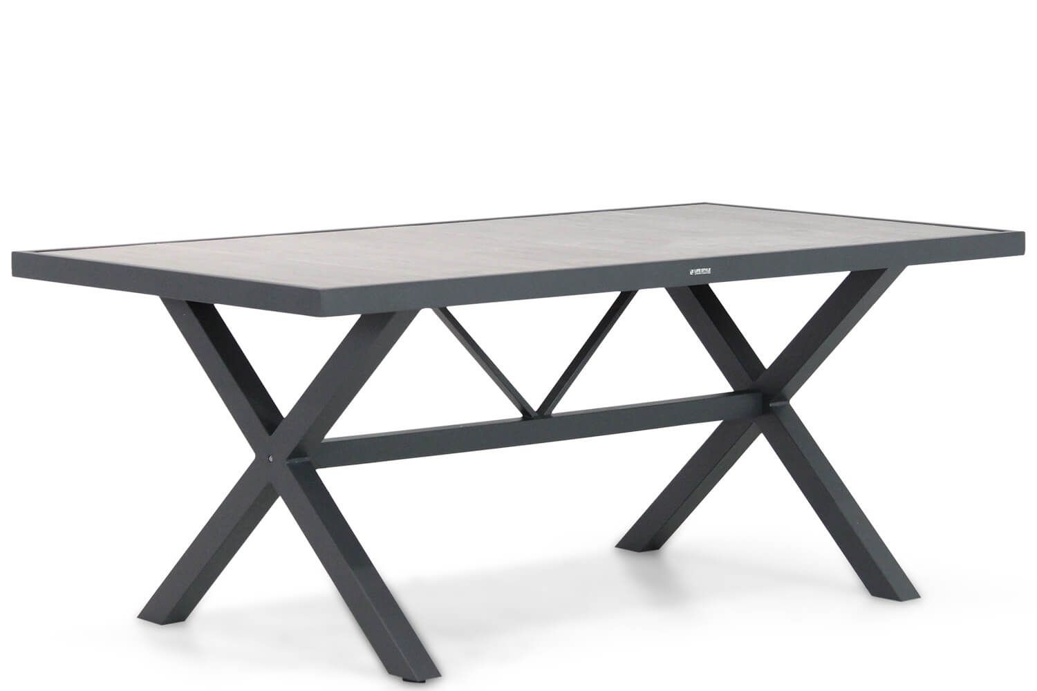 Lifestyle Garden Furniture Lifestyle Crossley dining tuintafel 185 cm - Antraciet, Grijs