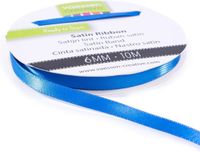 Vaessen Creative Satijnlint dubbel 6 mm Blauw
