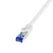 LogiLink C6A091S Netwerkkabel Wit 10 m Cat6a S/FTP Rond
