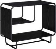 vidaXL Dressoir Zwart eiken 80 x 37,5 x 64,5 cm Bewerkt hout