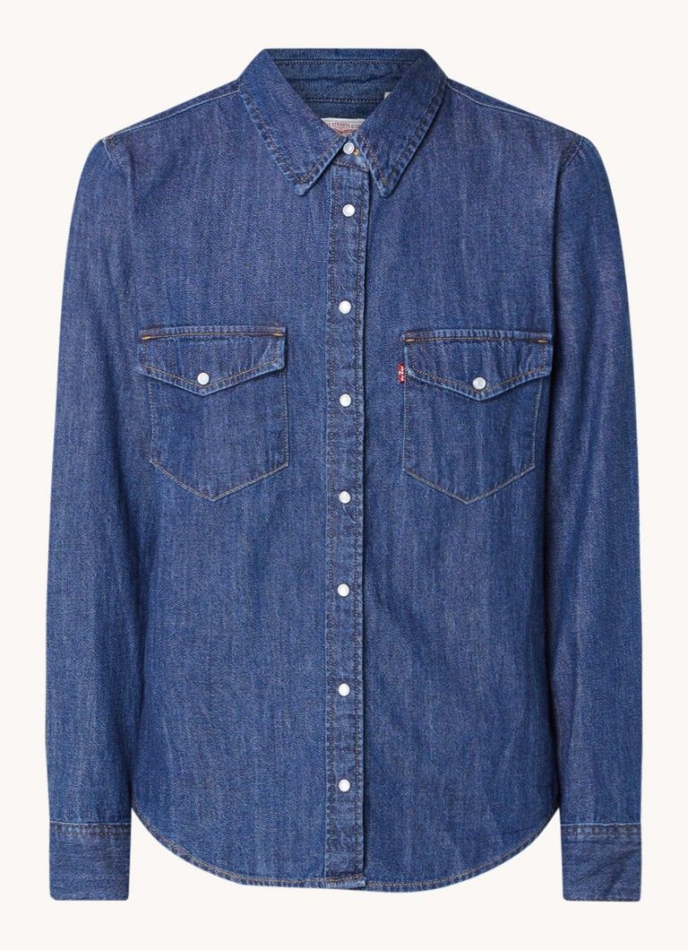 Levi's Iconic Western Denim Blouse with Flap Pockets